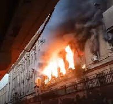 بعد اندلاع الحريق .. التليفزيون  المصري يعلن السيطرة علي سنترال رمسيس 